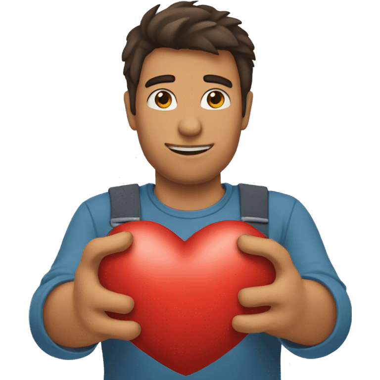 Corazón con manos emoji