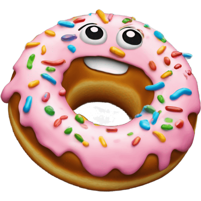 Donut Dancing on computer emoji