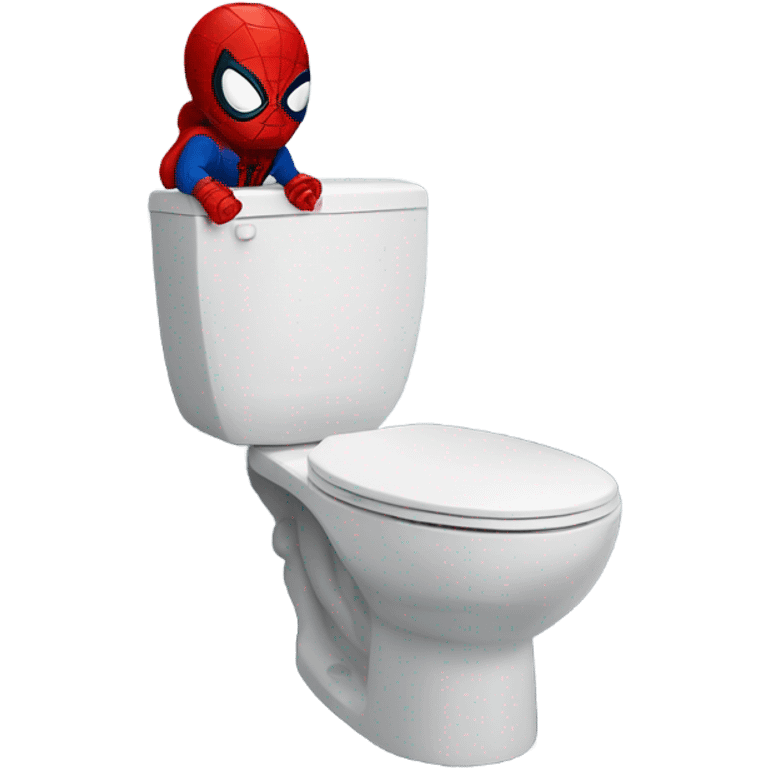 Spider-man in toilet emoji