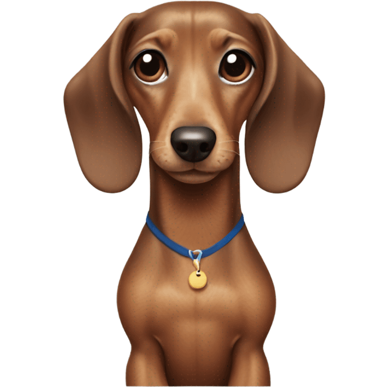 Dachshund with a swimsuit on￼ emoji