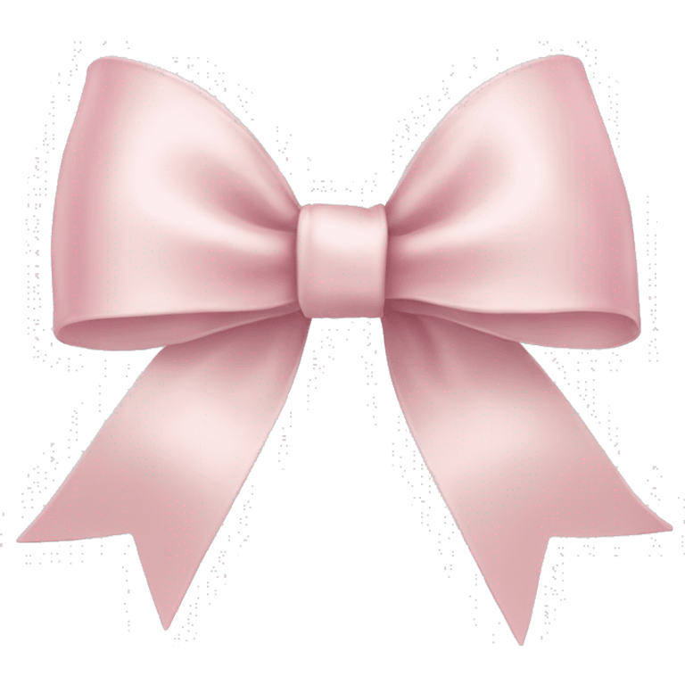 Pale pink ribbon bow emoji