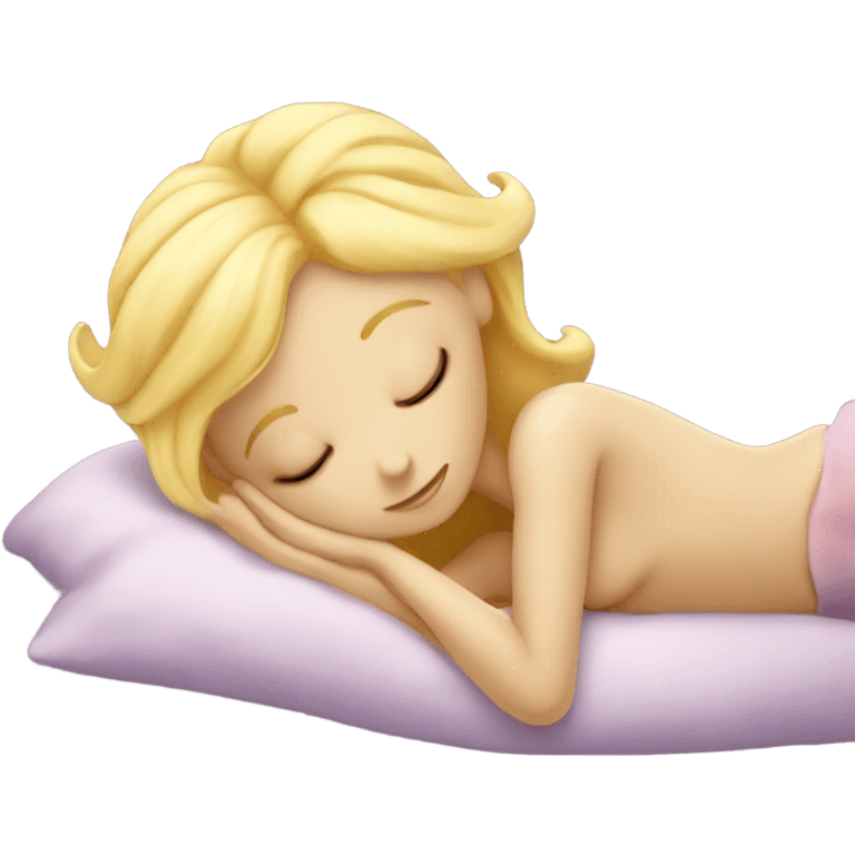 Blond fairy sleeping  emoji