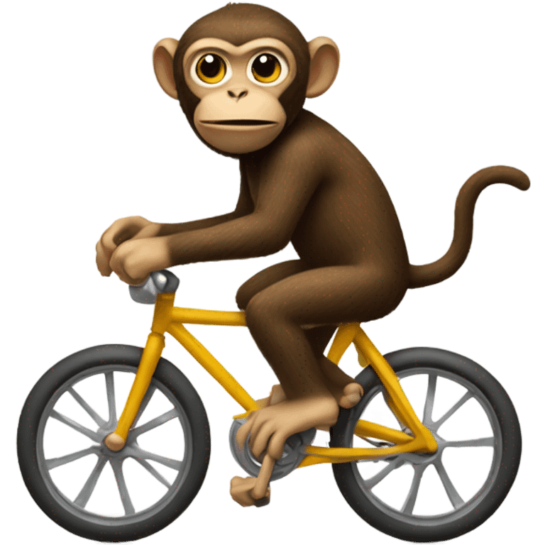 Monkey riding a bike  emoji