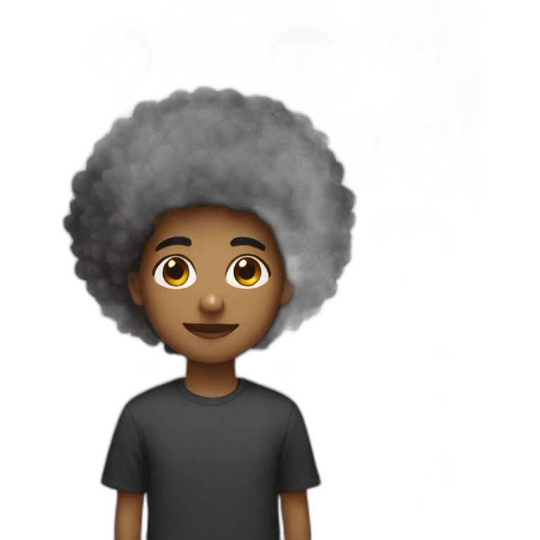 afro emoji