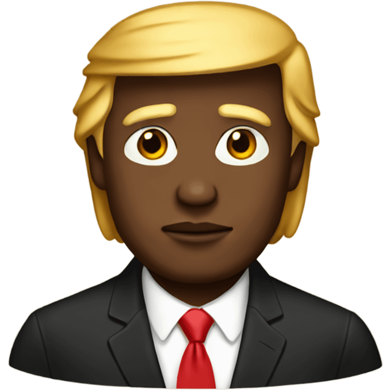 Donald trump as a black man emoji