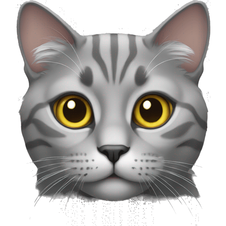 Cat grey emoji