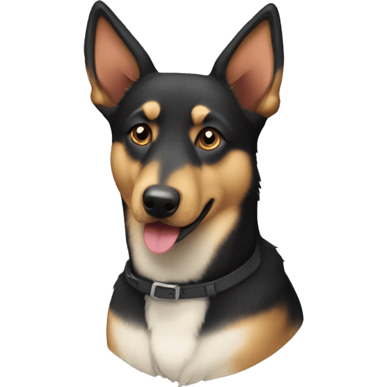 australian kelpie german shepherd husky mix dog emoji