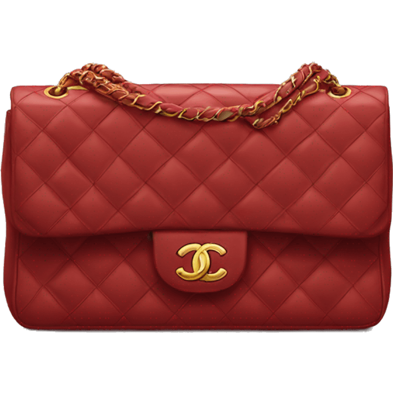 Chanel classic flap bag red emoji