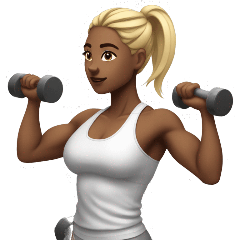 gym girl aesthetic  emoji