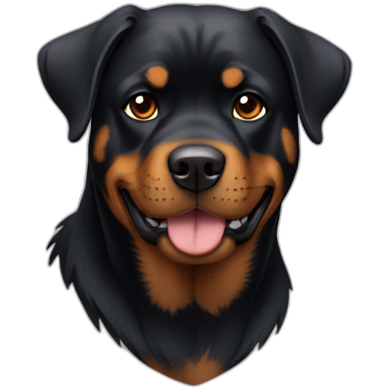 Un rottweiler emoji