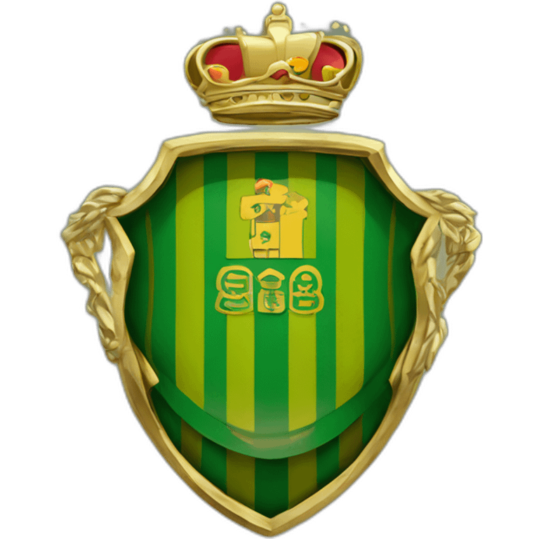 escudo real betis balompie de oro emoji