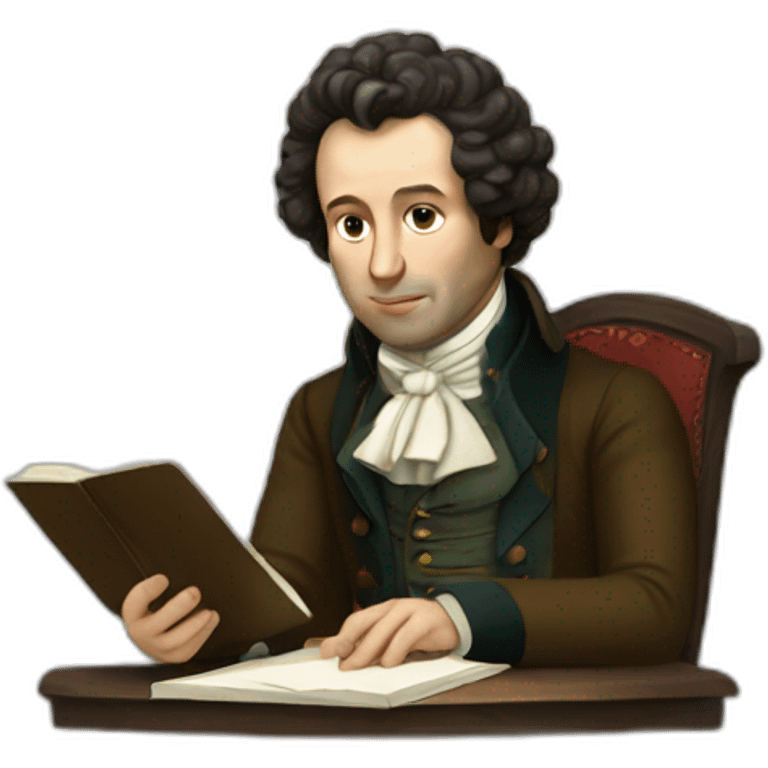 pushkin writes a poem emoji