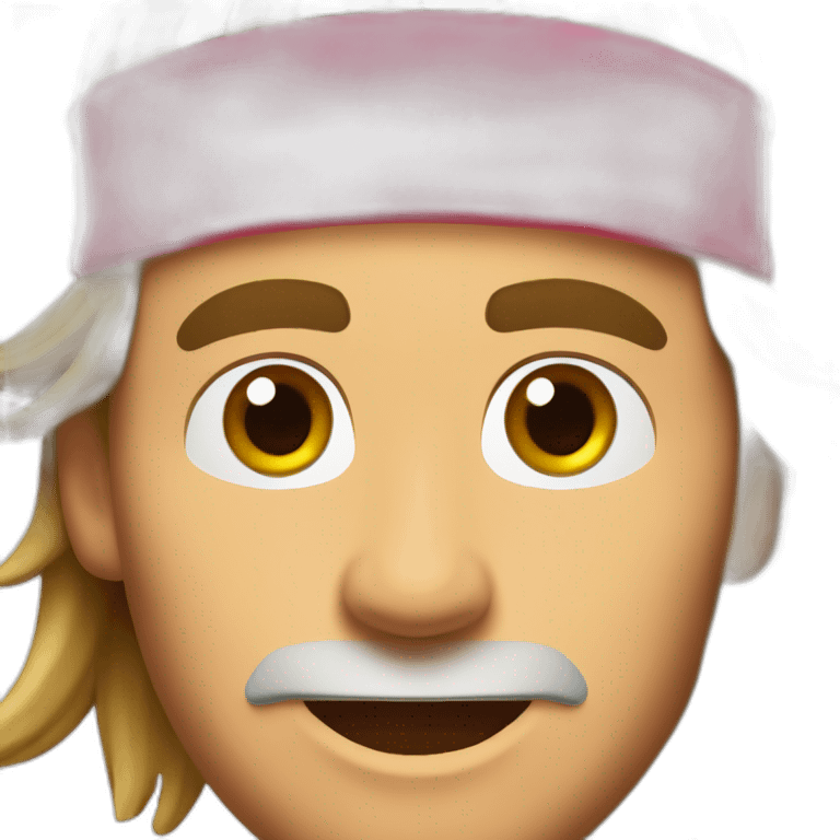 Roger federer with head band detailed emoji