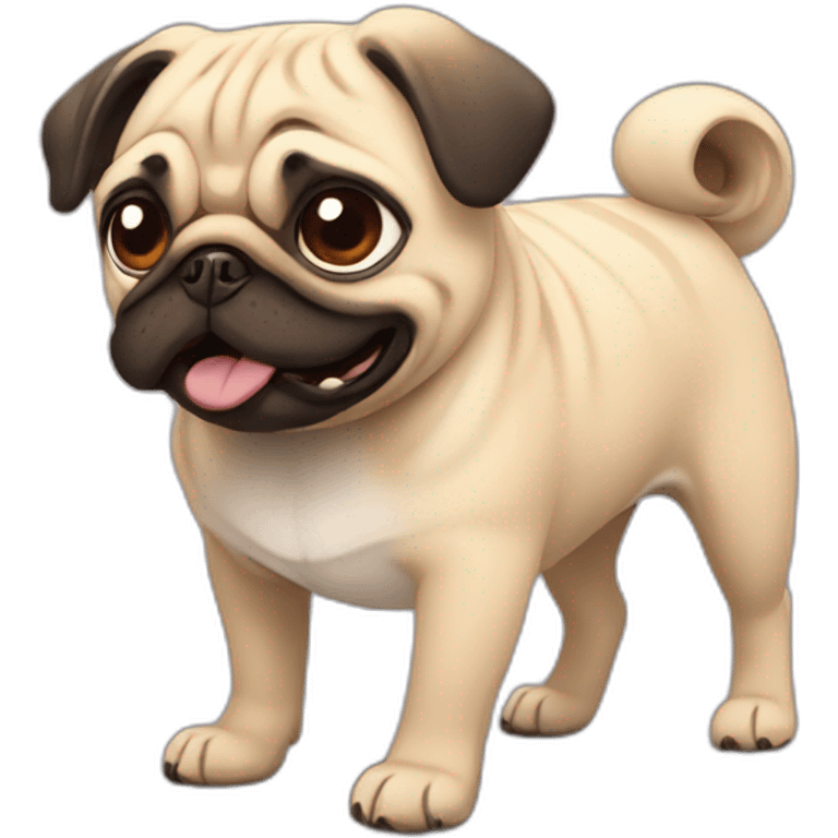 Pug going suiiiiii emoji