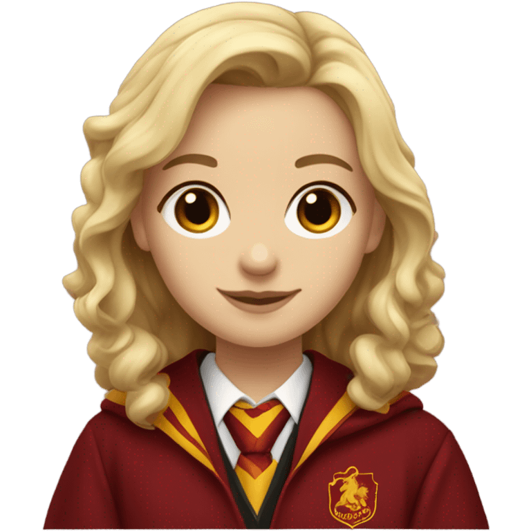 Blonde gryffindor girl Caucasian  emoji