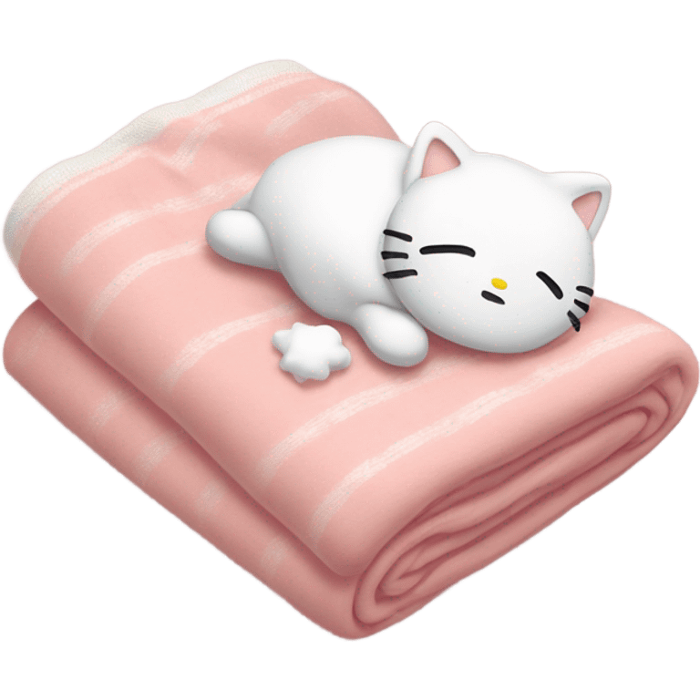 hello kitty sleeping emoji