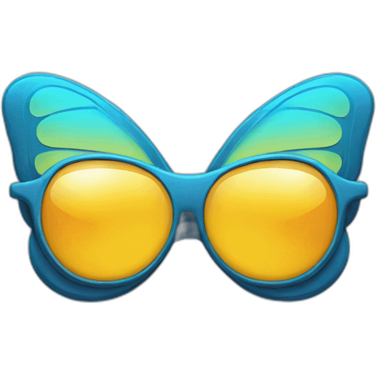 noeud papillon et lunette de soleil emoji