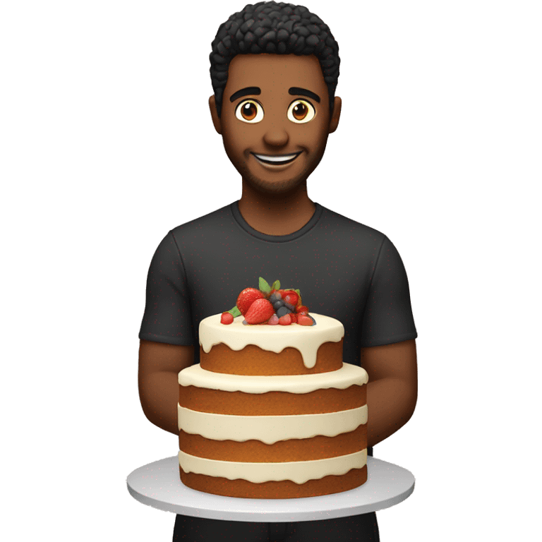 Cake with nick emoji