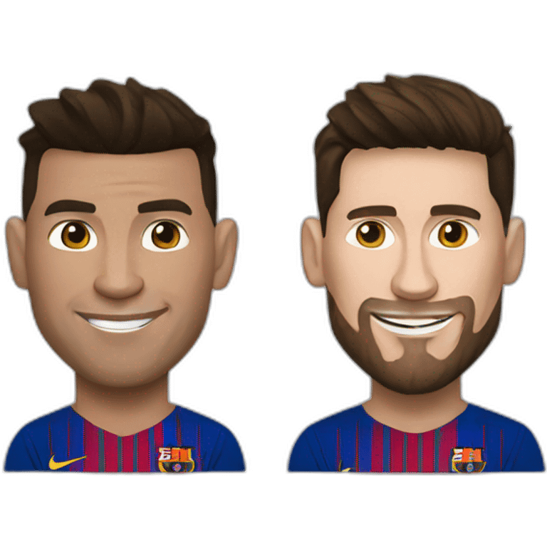 Ronaldo and messi emoji