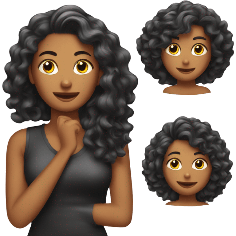 girl getting her hair done at the salon emoji