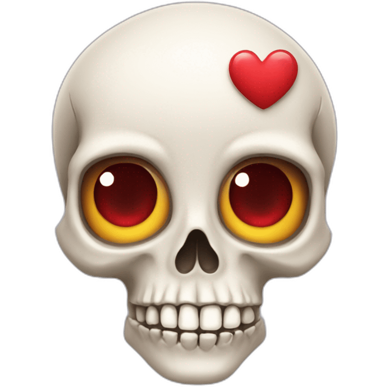 skull with heart eyes emoji