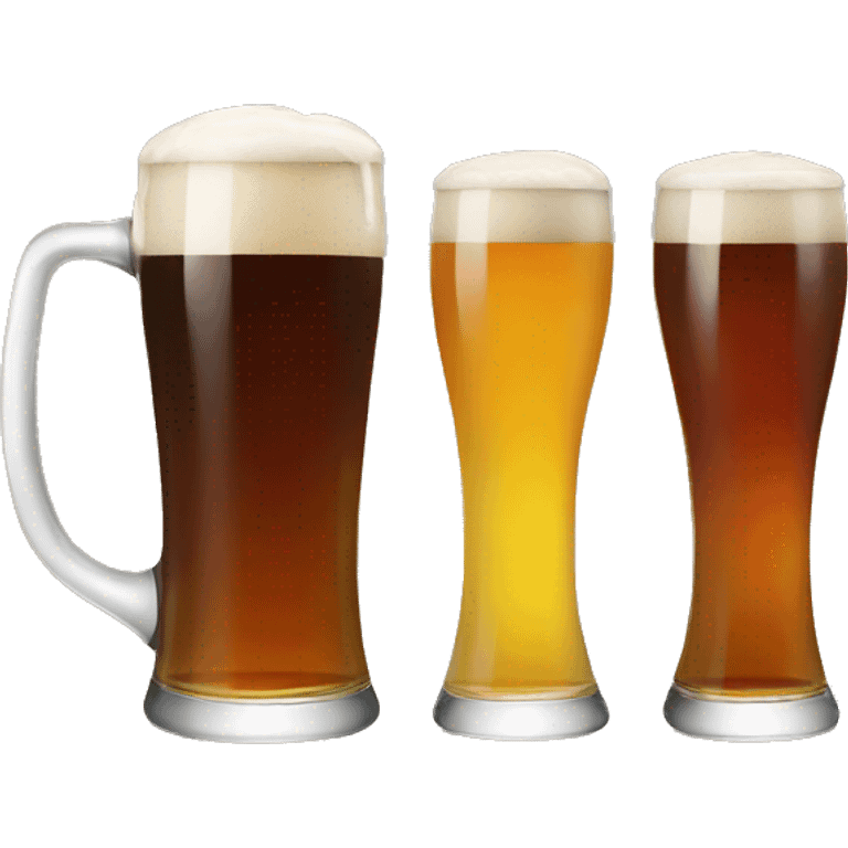 Three beers emoji