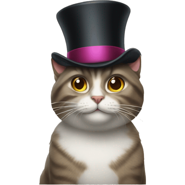 cat with tophat emoji