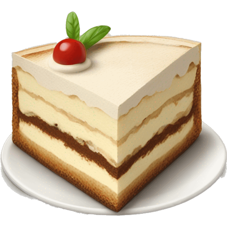 slice of tiramisu emoji