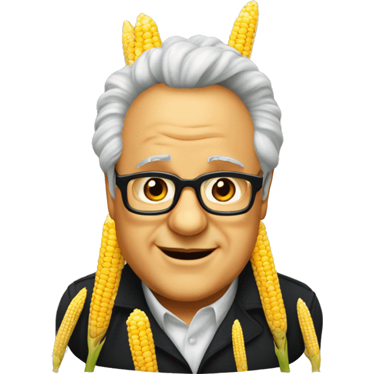 Danny devito as n ear of corn emoji