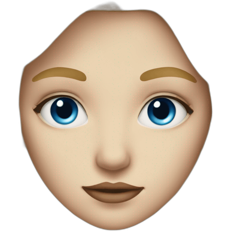 blonde girl with blue eyes and piercing on one eyerbrow emoji