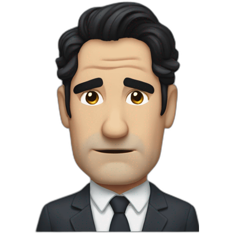 Ben Chaplin stern frowning dourly emoji