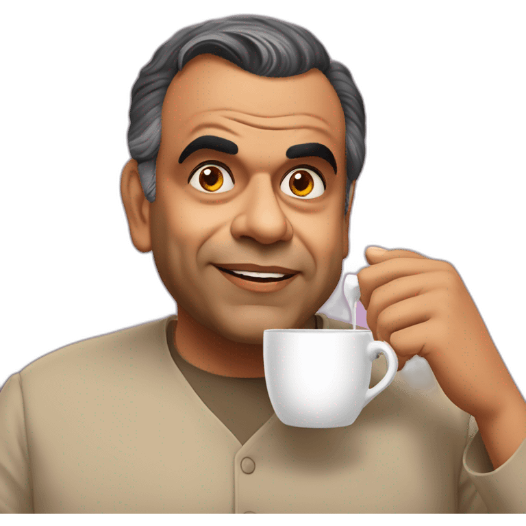 Paresh rawal drinking tea emoji