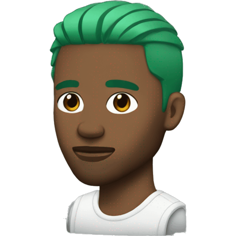 Frank ocean with green hair emoji