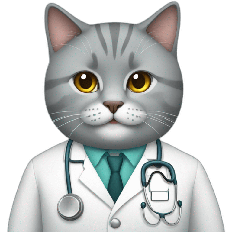 british cat doctor  emoji