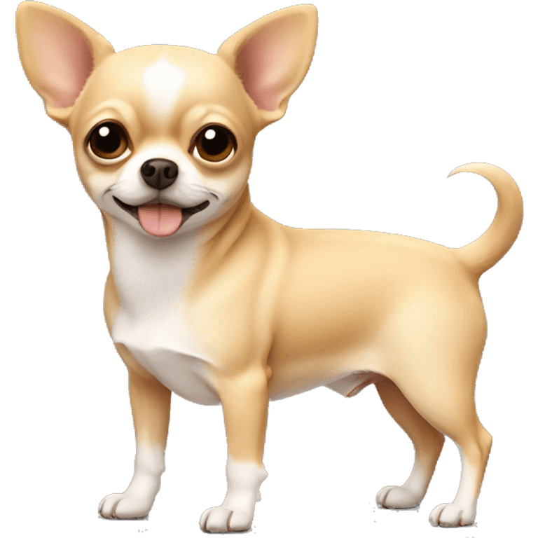 chihuahua beige and fat emoji