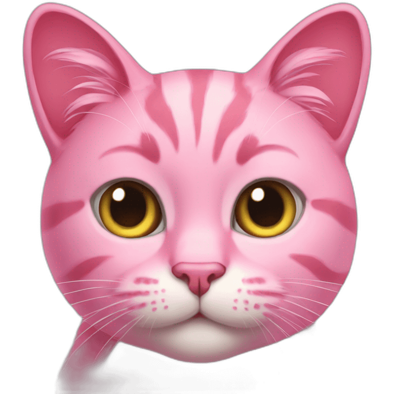 Pink cat emoji