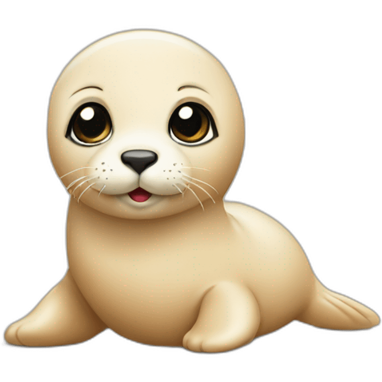 Tan color baby seal  emoji