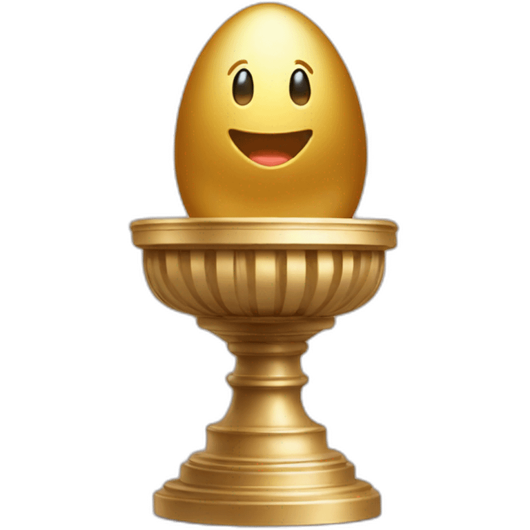 golden egg on pedestal emoji