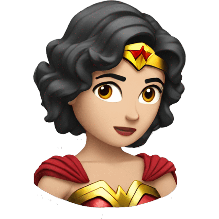 wonder woman thinking emoji