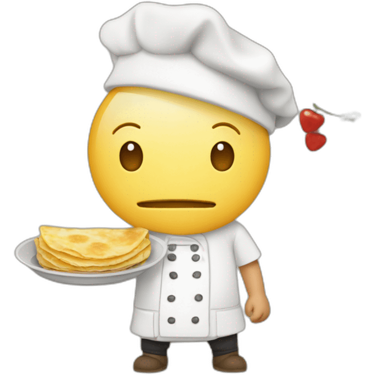 Un breton qui mange une crêpe  emoji