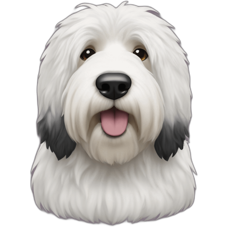 English sheepdog realist with Betis t-shirt emoji