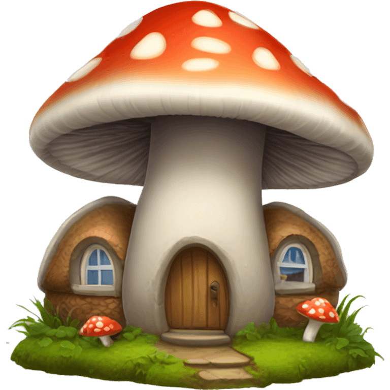 mushroom house emoji