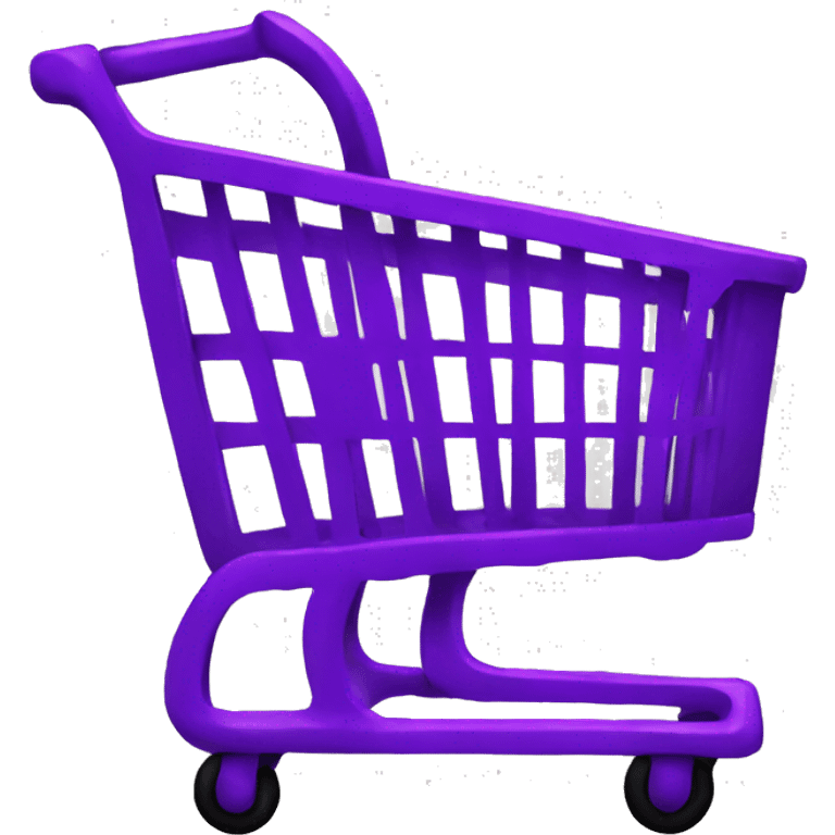 Purple shopping cart emoji