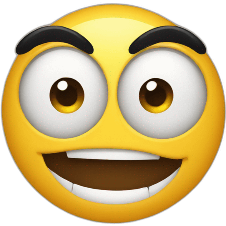 Emoji yeux blasé avec sourire emoji