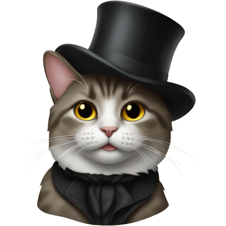 cat with a tophat emoji