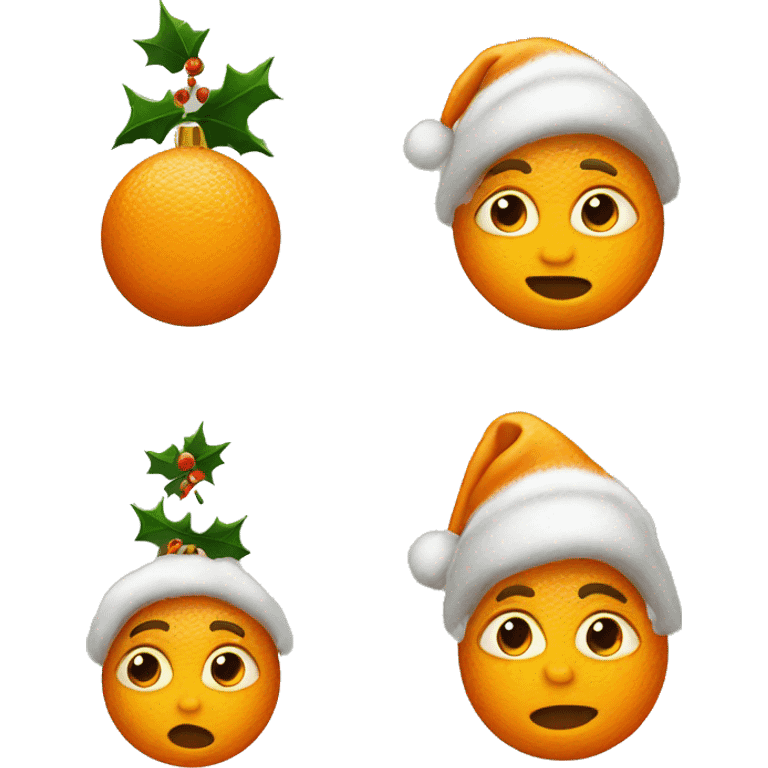 Orange Christmas  emoji