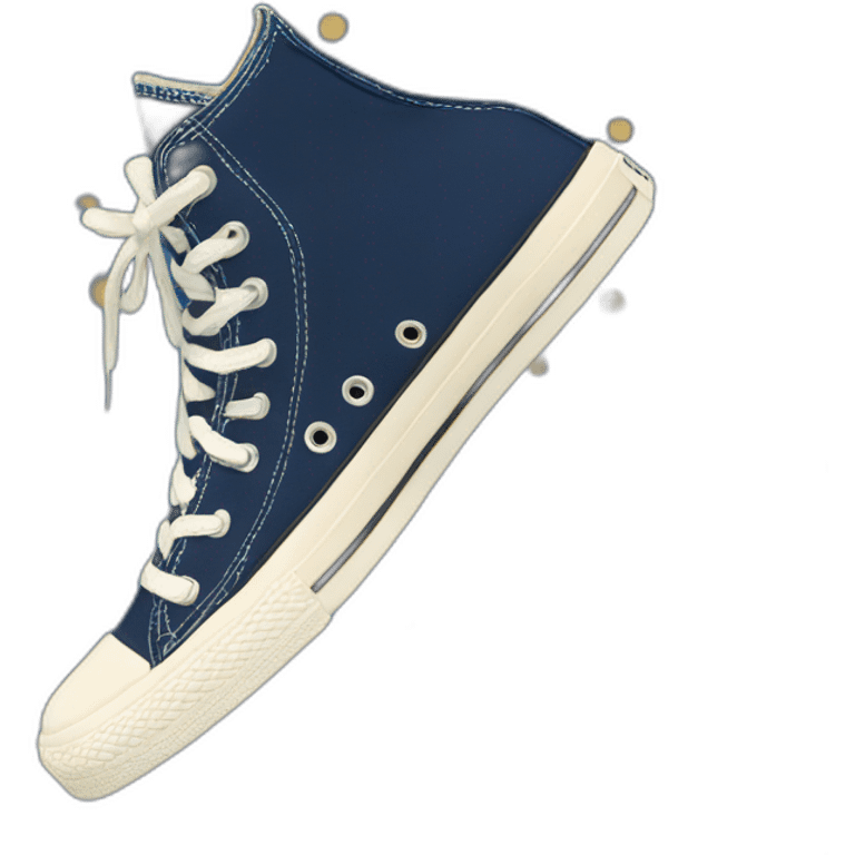 Converse sneaker navy blue emoji