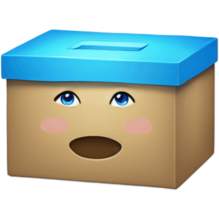 Blue box that says donation insi emoji