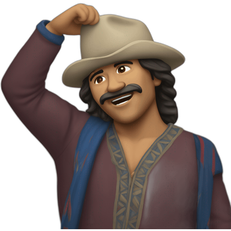 homme métis qui dab emoji