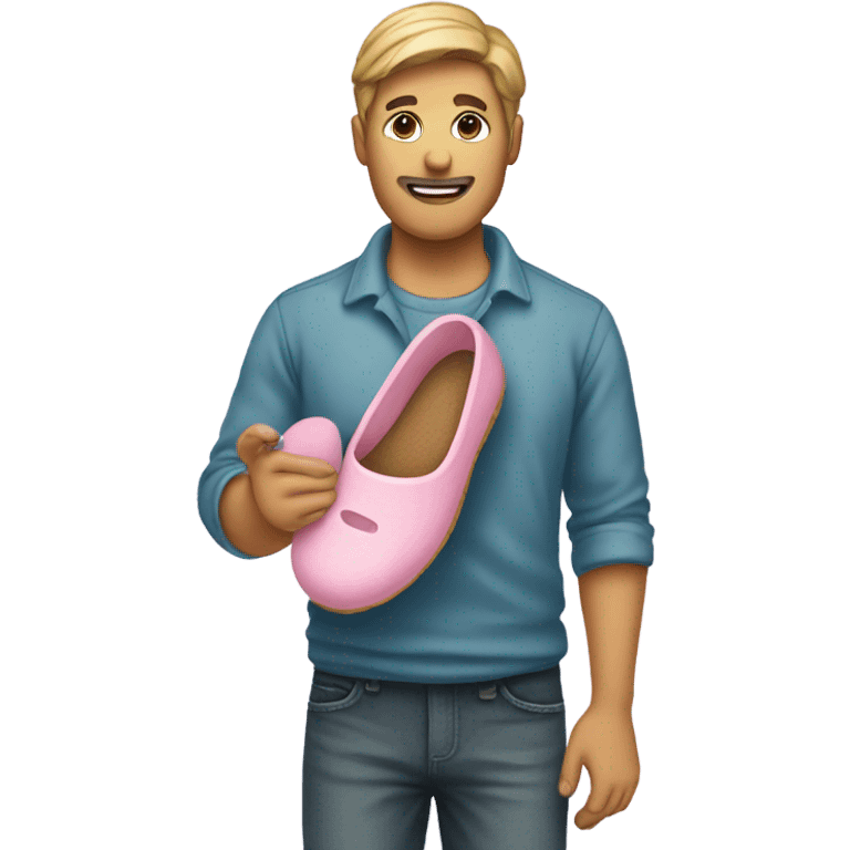 slipper in hand emoji